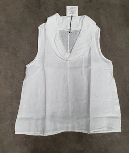 Frederic linen cowl neck top