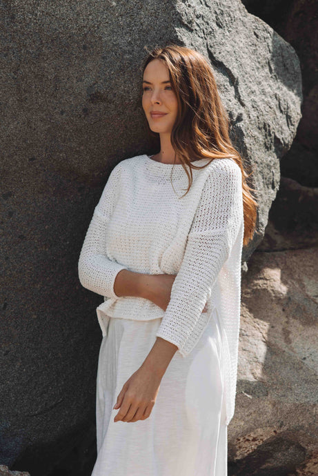 Driftaway Pullover - Pearl Shell