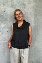 Load image into Gallery viewer, Frederic linen cowl neck top