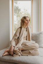 Load image into Gallery viewer, Winter Retreat Merino Wrap - Soft Sand