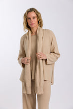 Load image into Gallery viewer, Winter Retreat Merino Wrap - Soft Sand