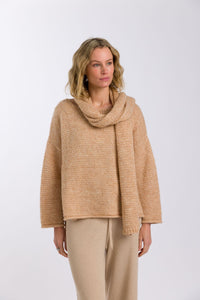 Drift Airy Pullover Toffee Marle