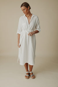 Salt Tunic Dress Pure White