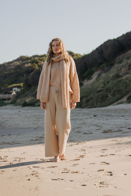 Winter Retreat Merino Pant - Soft Sand