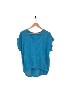 Plain Italian Linen Tee - Siena