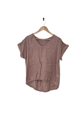 Load image into Gallery viewer, Plain Italian Linen Tee - Siena