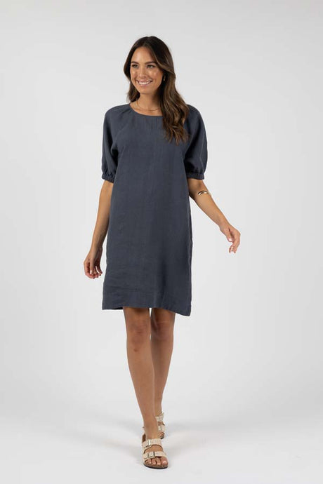 Lagoon Shift Dress Steel