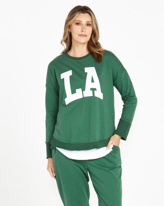 Lucy French Terry Sweat LA Print