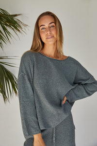 Retreat Cotton Twist Pullover - Mineral Combo